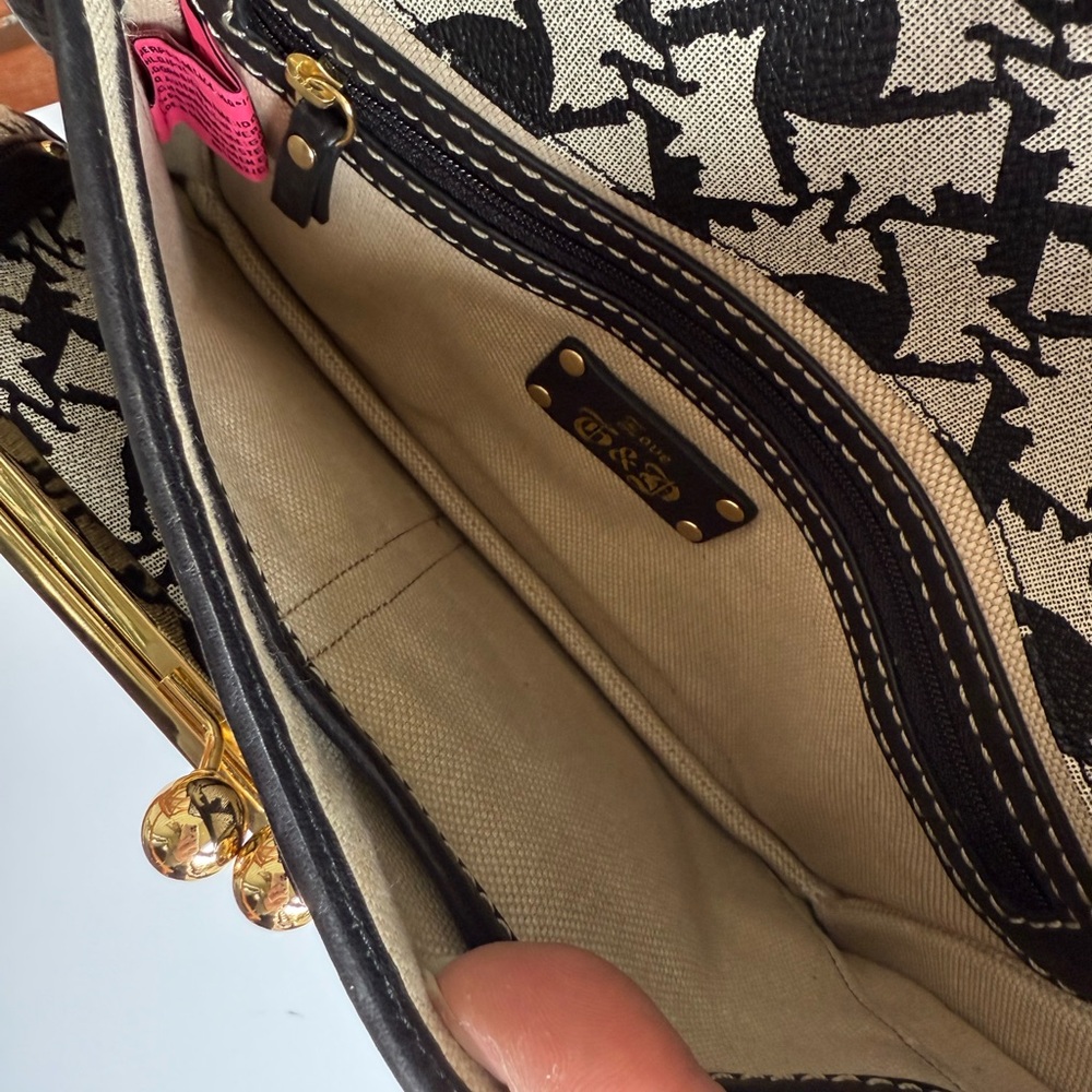 Juicy Couture large fold over buckle clutch - Picture 7 of 16